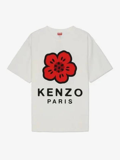 Boke Flower Short Sleeve T Shirt Off White - KENZO - BALAAN 2