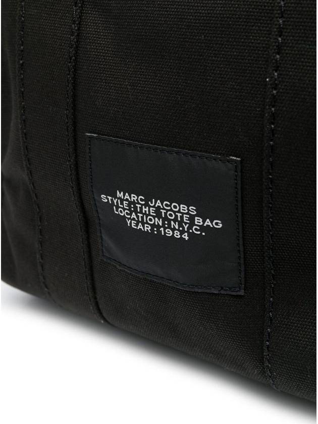 Logo Small Canvas Tote Bag Black - MARC JACOBS - BALAAN 5