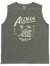 ALOHA PIGMENT DYED SLEEVELESS OLIVE - POLYGRAM - BALAAN 4