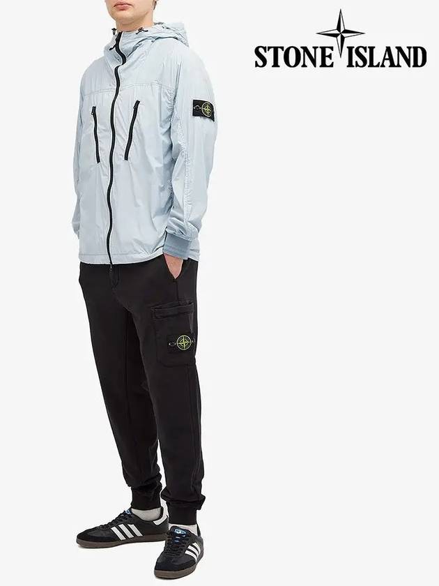 Skin Touch Nylon TC Hooded Jacket Sky Blue - STONE ISLAND - BALAAN 5