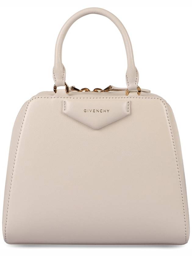 Antigona Cube Leather Mini Bag White - GIVENCHY - BALAAN 3