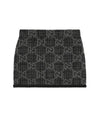 Women's GG Monogram Tweed A-Line Skirt Dark Grey - GUCCI - BALAAN 2