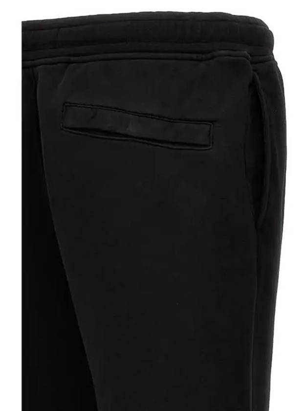 Cotton Fleece Cargo Truck Pants Black - STONE ISLAND - BALAAN 5