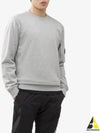 Diagonal Raised Fleece Sweatshirt Grey - CP COMPANY - BALAAN 2