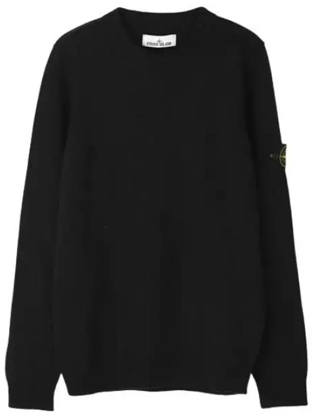 Lambswool crew neck knit regular fit men - STONE ISLAND - BALAAN 1