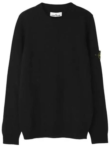 Lambswool crew neck knit regular fit men - STONE ISLAND - BALAAN 1