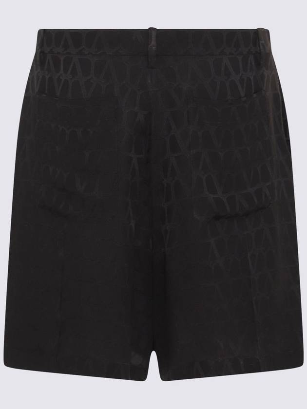 silk shorts black - VALENTINO - BALAAN 3