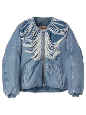 Day denim jacket light blue jumper - DIESEL - BALAAN 1