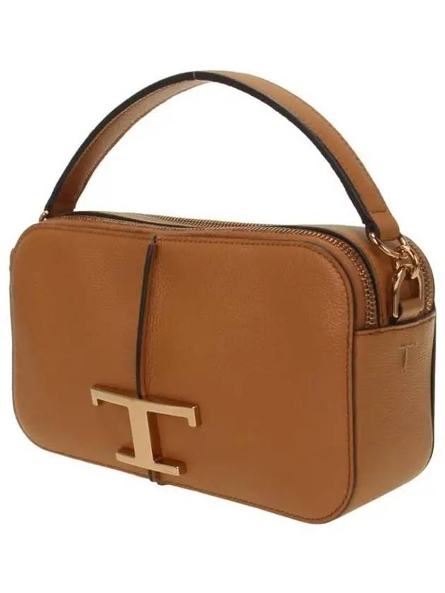 T Timeless Leather Cross Bag Brown - TOD'S - BALAAN 3