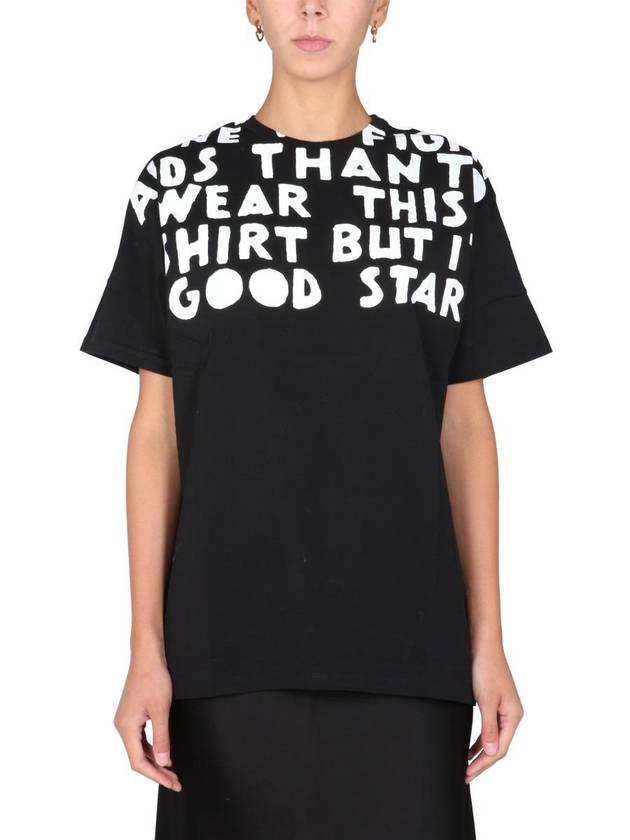 Printing Overfit Short Sleeve T-Shirt Black - MAISON MARGIELA - BALAAN 2