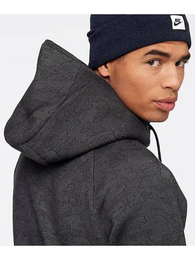 01863814038Tech Fleece Jacquard Hooded Zip JacketBlack - NIKE - BALAAN 6