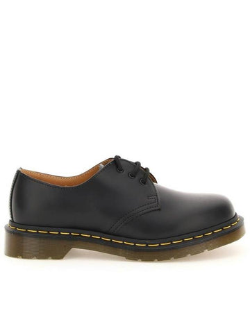 1461 Smooth 3 Hole Leather Loafers Black - DR. MARTENS - BALAAN 1