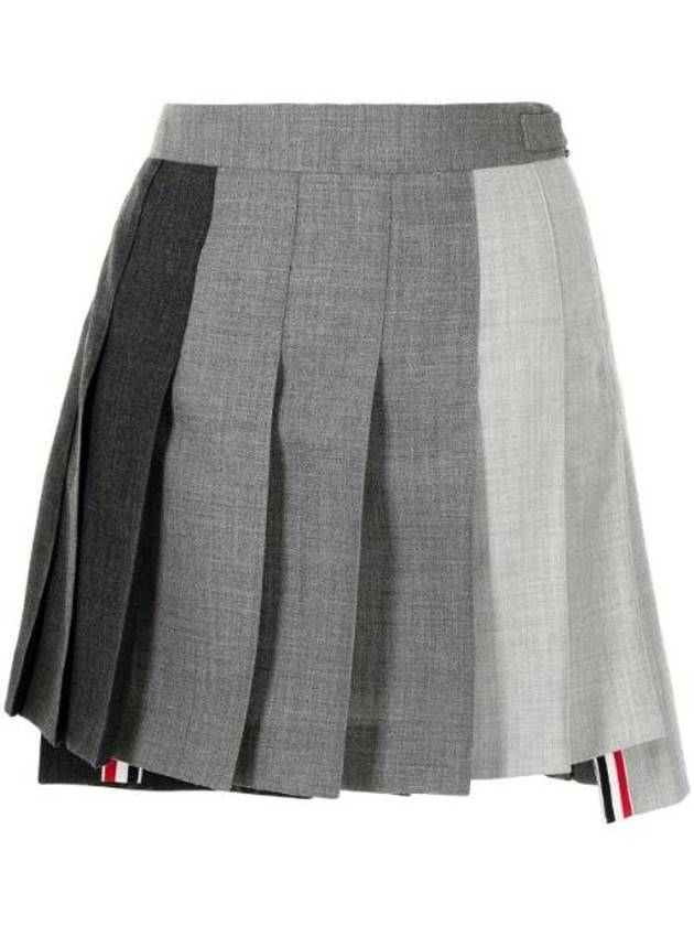 Drop Back Pleated Mini Skirt FGC789F00473 - THOM BROWNE - BALAAN 1