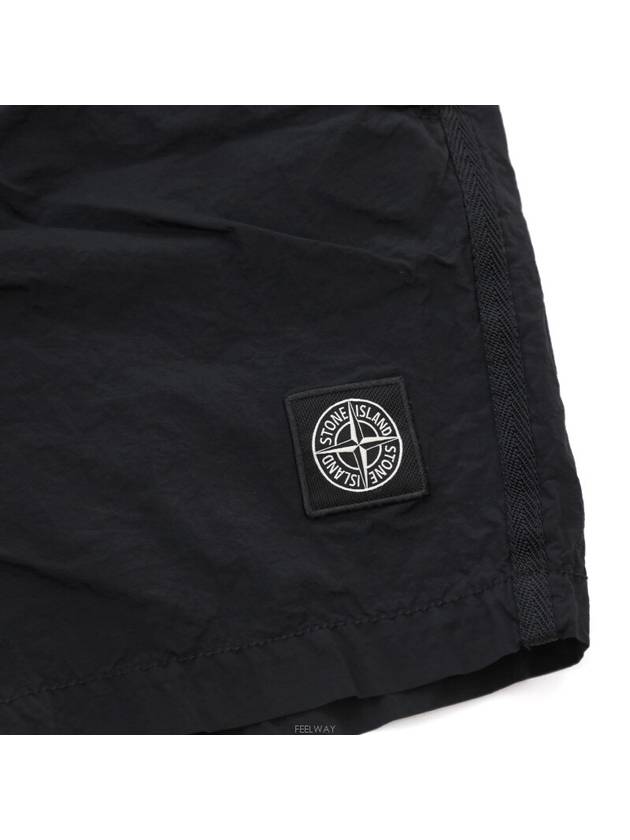 Men s Daejeon Used Luxury Goods 8015B0643 Nylon Metal Swim Pants Black M - STONE ISLAND - BALAAN 5