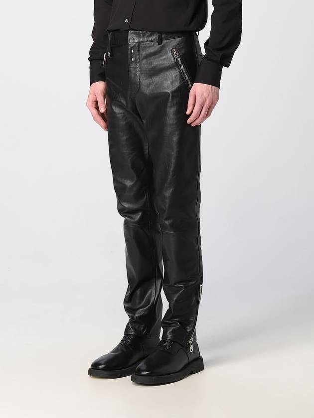 Alexander McQueen leather pants - ALEXANDER MCQUEEN - BALAAN 4