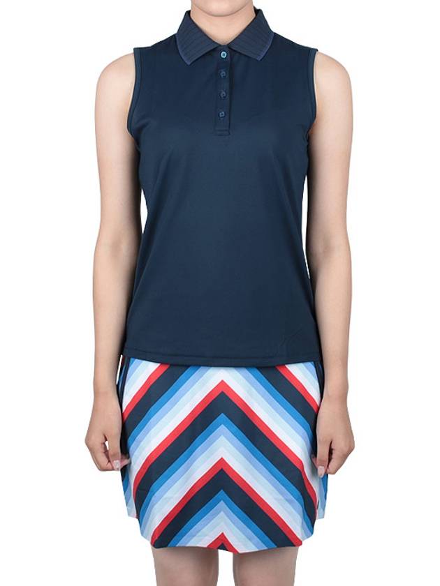 Women's Sleeveless PK Shirt Twilight - G/FORE - BALAAN 4