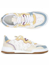 One Sneakers White Oblique Punching Calfskin Multi-colored Suede - DIOR - BALAAN 2