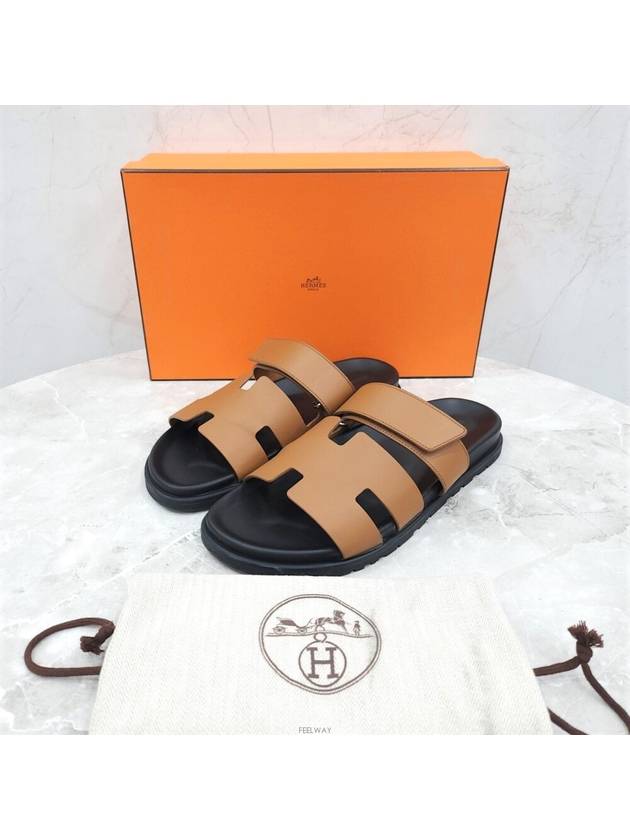 Lux You 43 Chypre sandal slippers gold - HERMES - BALAAN 6