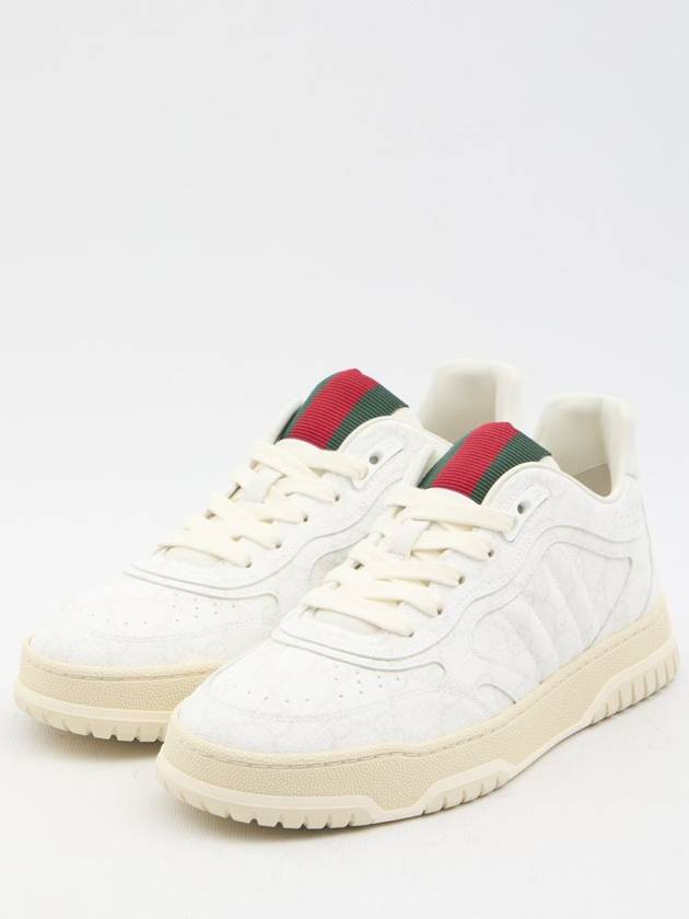 Re Web Low Top Sneakers Beige White - GUCCI - BALAAN 3