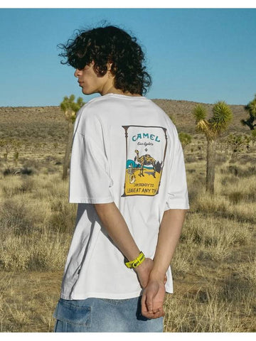 Camel Pigment Short Sleeve TShirt White FST727 - FLUKE - BALAAN 1