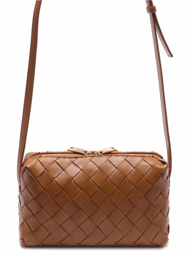 Intrecciato Mini Cross Bag Brown - BOTTEGA VENETA - BALAAN 5