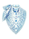 LV Tiles Square 90 Scarf Lagoon - LOUIS VUITTON - BALAAN 3