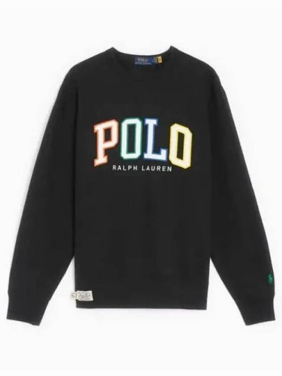 Color Logo Sweatshirt Black - POLO RALPH LAUREN - BALAAN 2