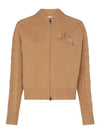 Armanda Cashmere Zip-Up Cardigan Camel - MAX MARA - BALAAN 2