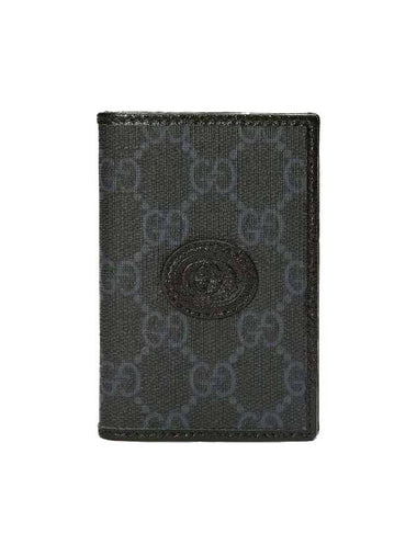 GG Supreme Card Wallet Black - GUCCI - BALAAN 1