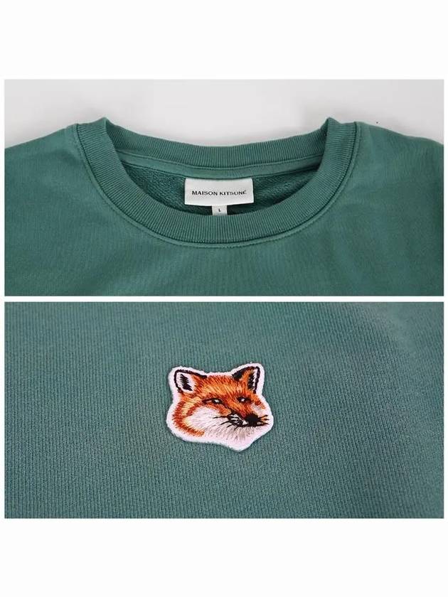 Fox Head Patch Regular Sweatshirt Teal Green - MAISON KITSUNE - BALAAN 6