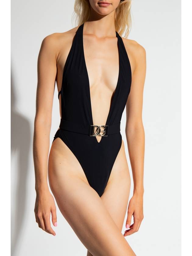 DG logo one-piece swimsuit black - DOLCE&GABBANA - BALAAN 3