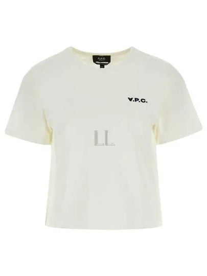 Boxy Micro Logo Short Sleeve T-Shirt White - A.P.C. - BALAAN 2