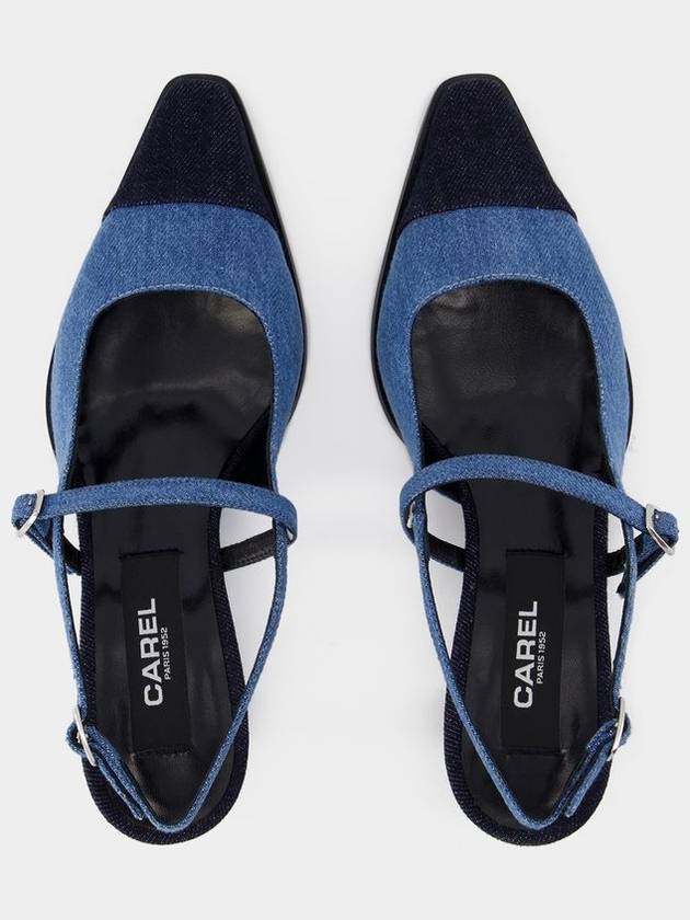 Cecile Pumps - Carel - Cotton - Blue - CAREL - BALAAN 4