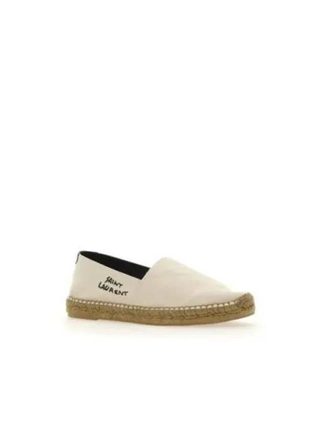 Logo Monogram Espadrilles Beige - SAINT LAURENT - BALAAN 2