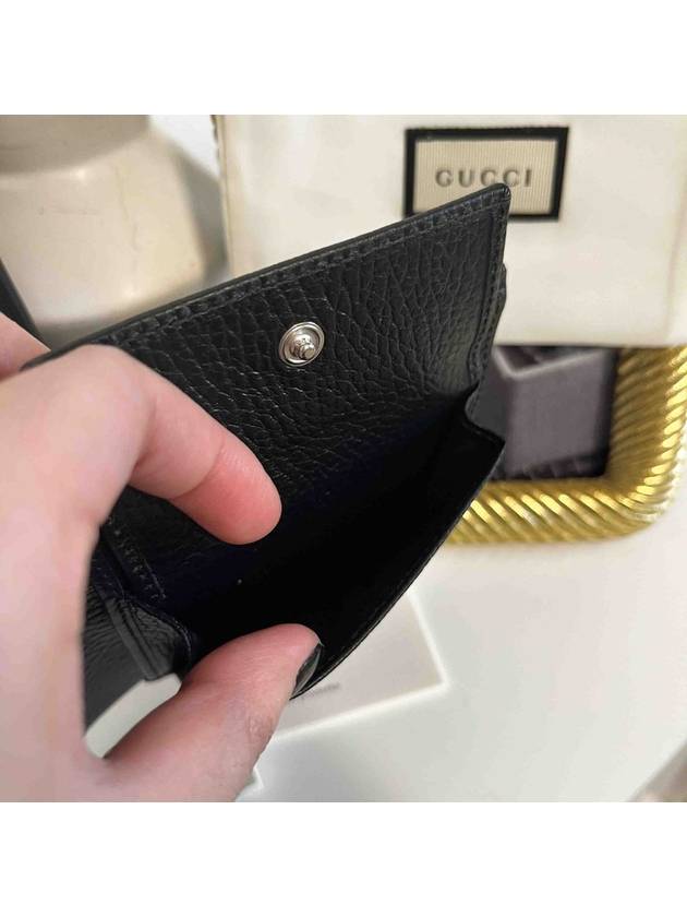 GG Supreme Canvas Nylon Half Wallet Black - GUCCI - BALAAN 11