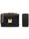 One-Stud Chain Shoulder Bag Black - VALENTINO - BALAAN 7