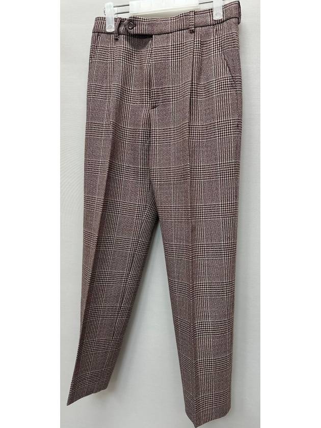 Men s Vintage Check Tweed Wool Pants - GUCCI - BALAAN 3