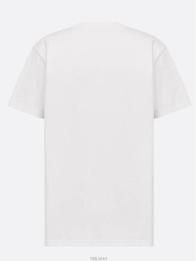 Couture Relaxed Fit Short Sleeve T-Shirt White - DIOR - BALAAN 4