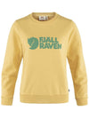 Women's Logo Sweater Mais Yellow - FJALL RAVEN - BALAAN 1