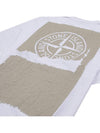 Logo Print Short Sleeve T-Shirt White - STONE ISLAND - BALAAN 8