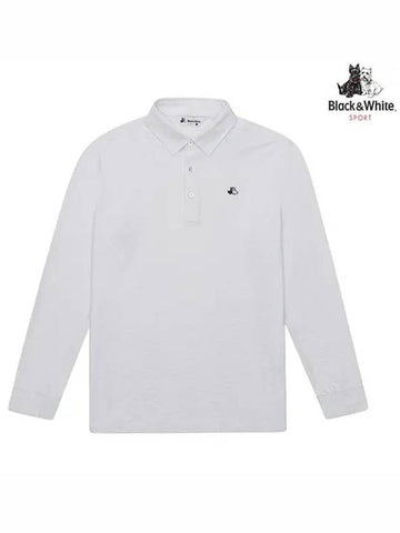 Jagard Solid Long Sleeve T-Shirt 9514GZSSWHITE - BLACK&WHITE - BALAAN 1