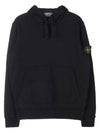 Wappen Patch Classic Fleece Hoodie Black - STONE ISLAND - BALAAN 2