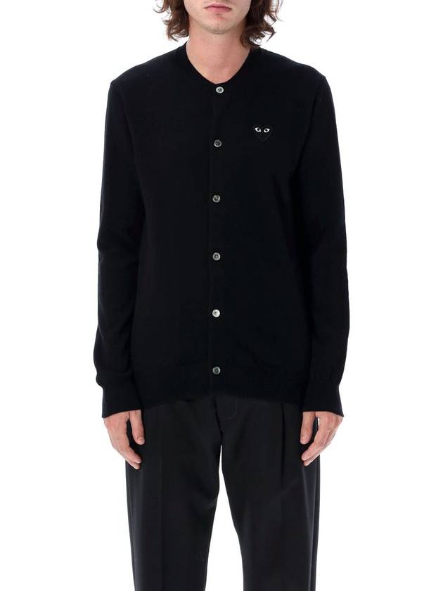 Comme Des Garçons Play Cardigan Black Heart Patch - COMME DES GARCONS PLAY - BALAAN 4