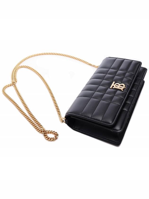 Lola Gold Logo Quilted Mini Cross Bag Black - BURBERRY - BALAAN 6