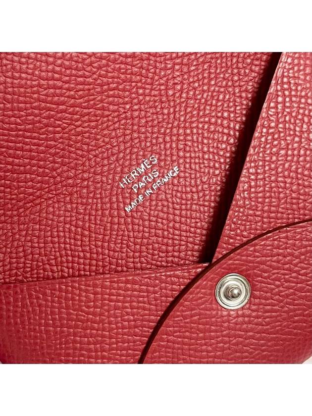 Women s Calvi Wallet Absong Rouge Grande Leather Business Card Holder H044164CK54 - HERMES - BALAAN 8