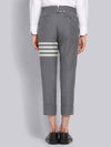 Diagonal Plain Weave Classic Wool Slacks Medium Grey - THOM BROWNE - BALAAN 4