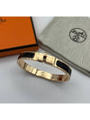 Mini Clic Kelly Bracelet Gold Black - HERMES - BALAAN 3