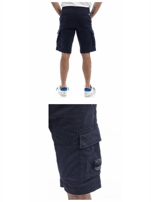 Waffen Bermuda Cargo Shorts Navy - CP COMPANY - BALAAN.