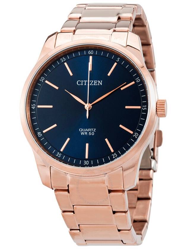 Citizen Quartz Blue Dial Rose Gold-tone Men's Watch BH5003-51L - CITIZEN - BALAAN 1