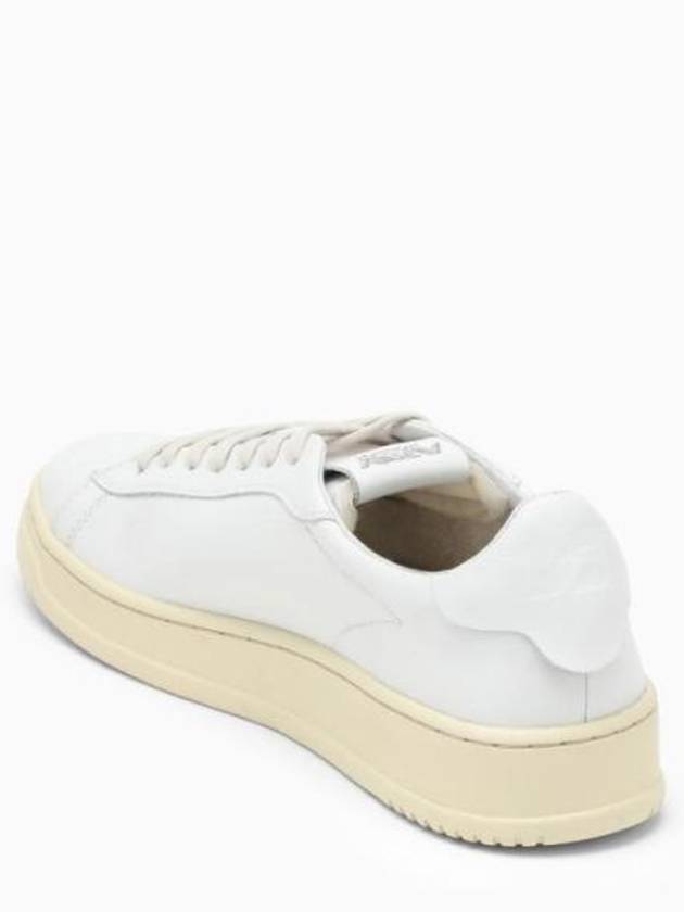 Dallas White Tab Leather Low Top Sneakers White - AUTRY - BALAAN 5